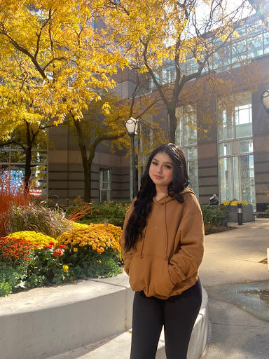 Oversized lined hoodie