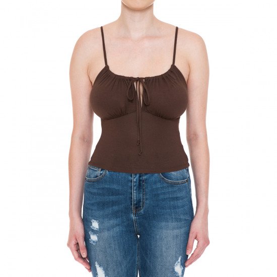 Peasant cami crop top