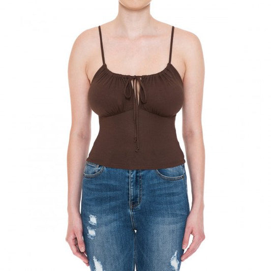 Peasant cami crop top